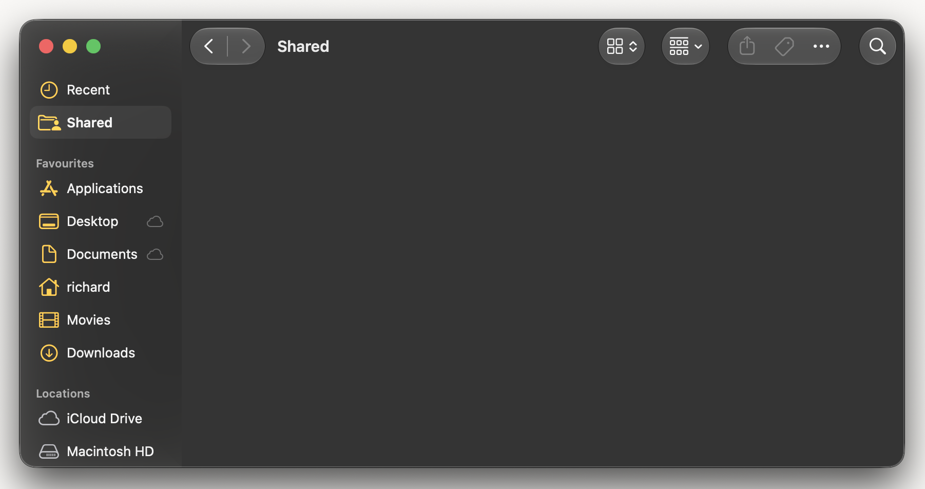 Finder in Golden Gate Beta
